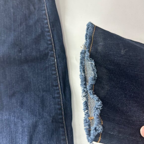 Torrid Premium Boyfriend Jeans Size 22 Medium Wash Raw Hem Stretch Denim - Picture 3 of 11